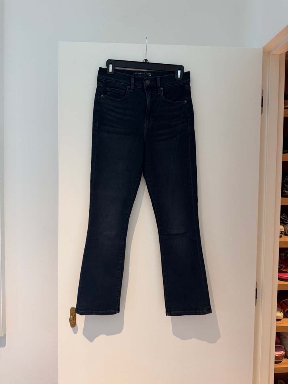 Veronica Beard Black Straight-Leg Jeans